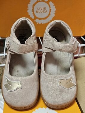 Livie & Luca Pink Suede Mary Jane Shoes for Kids